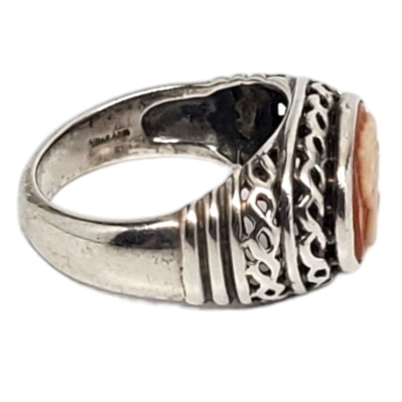 CNA Sterling Silver Cameo Ring Size 7 #17547 - Picture 4 of 7